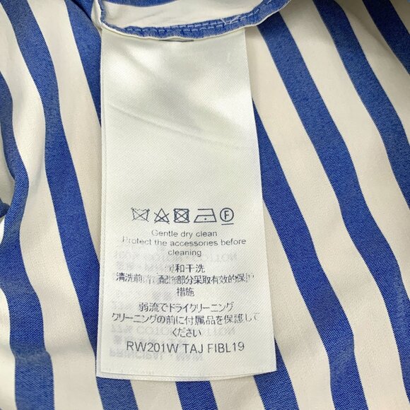 Louis Vuitton Striped Sleeveless Side Button Shirt Size 34 XXS Cotton & Silk - Picture 4 of 8